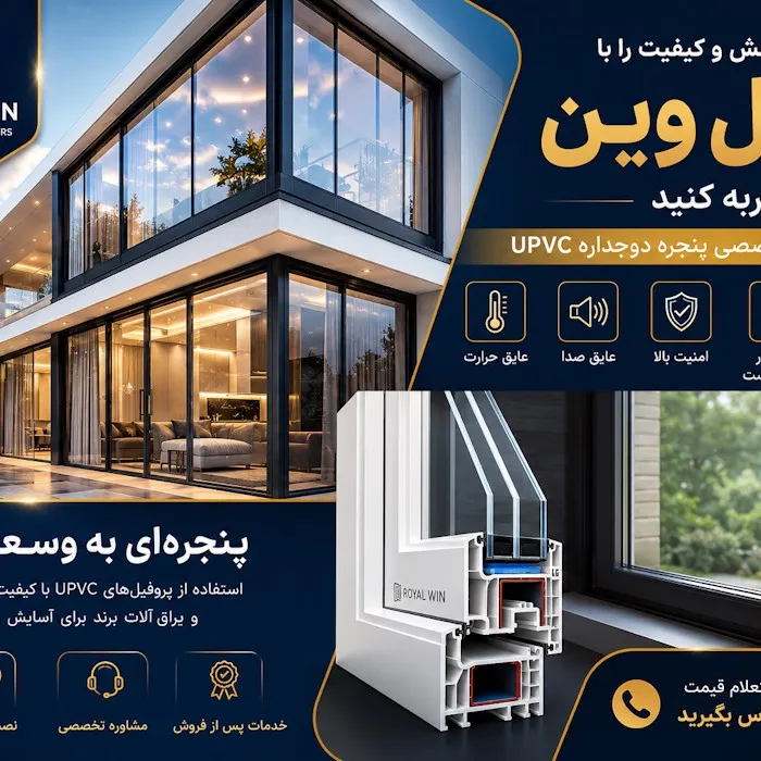پنجره UPVC رویال وین