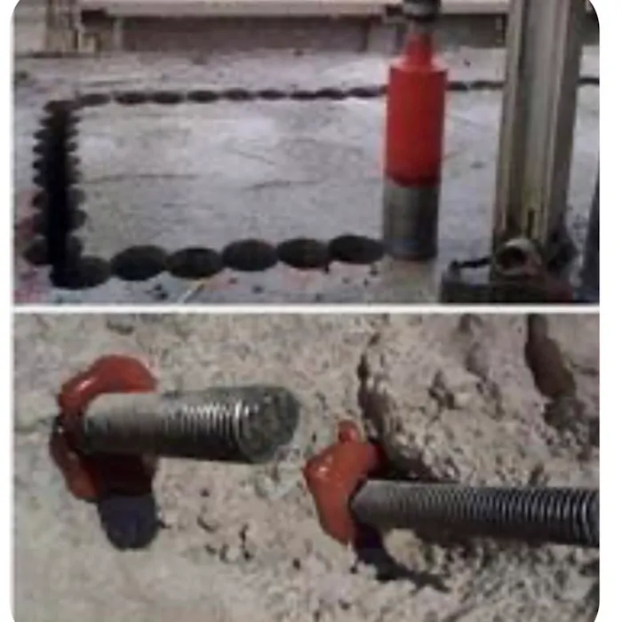 کاشت بولت ، کاشت میلگرد، کر گیری ، تست کشش